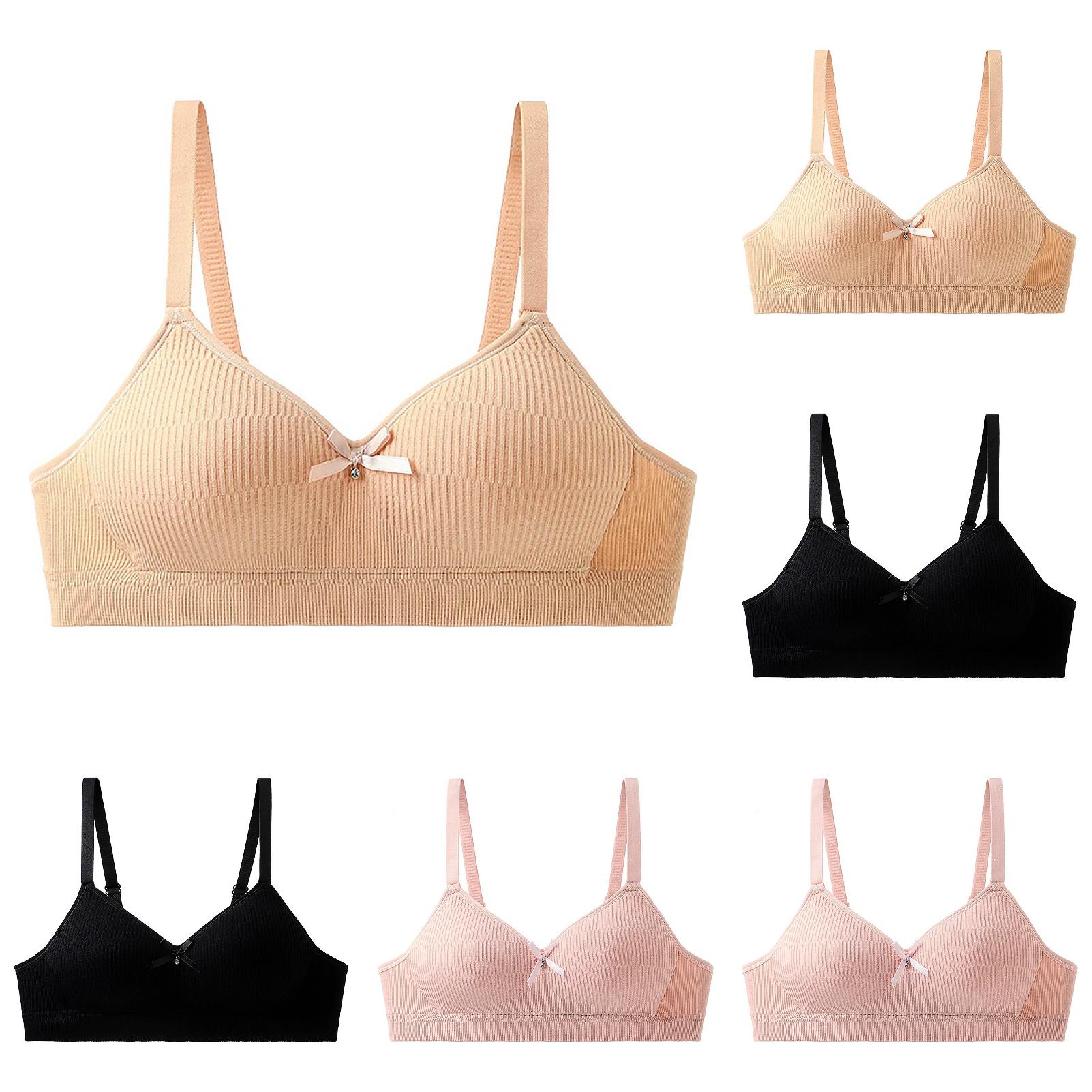 6 Pack Girls Seamless Bras 10 12 Years Old Crop Top Bra Girls Seamless 