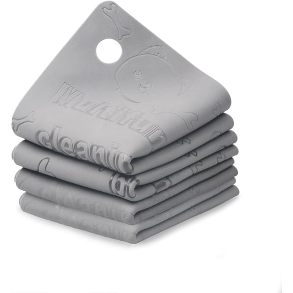 6 Pack Glass Cleaning Cloth, Reusable Sponge Dusting Cloths, Magic Cleaner Towels Lint-free Rags -Absorbent Wet Sponge Cleaning Supplies for Grime Kitchen Pet Hair Car Interior Blinds Mirror Furniture