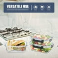 thumbnail image 1 of 6 Pack Glass Meal Prep Containers, Leak Proof Airtight Bento Boxes, Freezer to Microwave Safe, 1 of 5