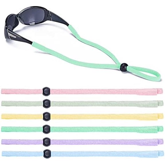 6-Pack Glasses Strap - Universal Eyeglass Lanyard - Eyewear Retainer Cord for Reading, Safety, Sports & Sunglasses