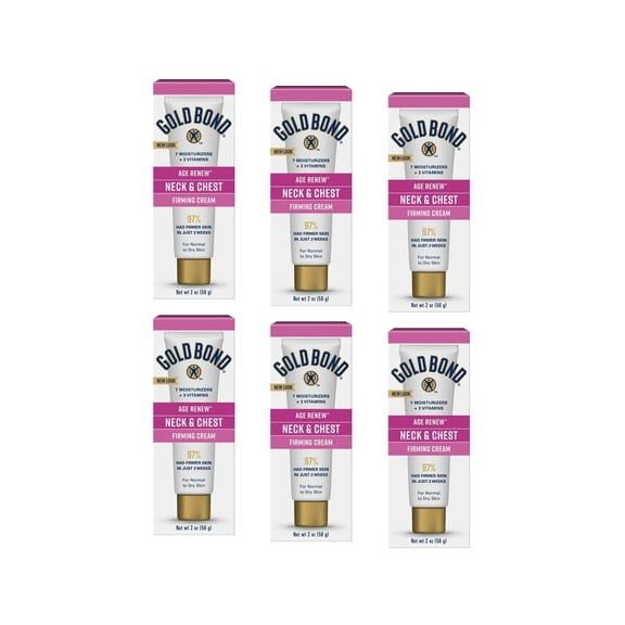 6 Pack - Gold Bond Ultimate Firming Neck & Chest Cream 2 oz Each