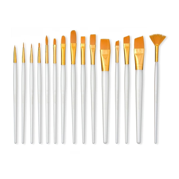 Craft Smart Golden Taklon Brush Set, 6 Pack