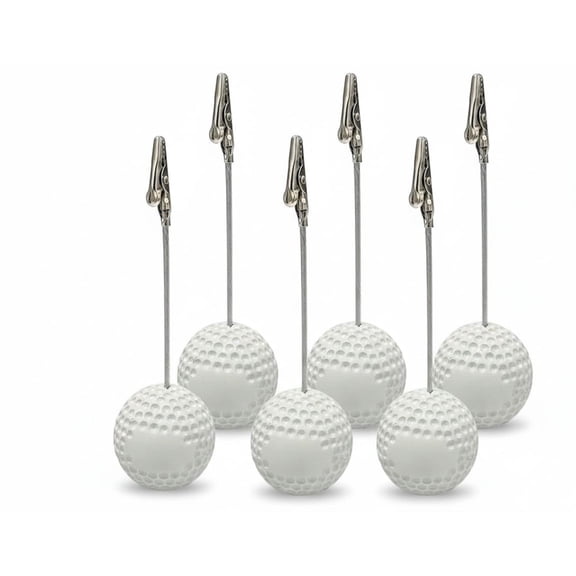 6 Pack Golf Theme Card Stand Memo Clips, Tabletop Photo Picture Holder Note Clips for Party Favors & Event Decorations