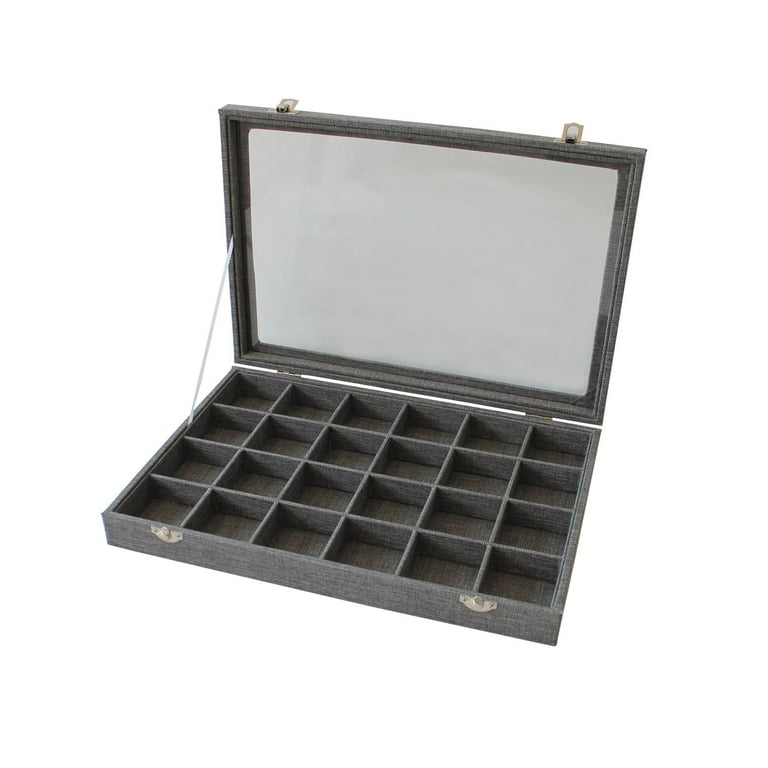 6 Pack: Gray Jewelry Tray with Lid by Bead Landing™ 