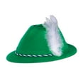 thumbnail image 1 of 6-Pack Green Velour Tyrolean Hats Adult Halloween Accessory, 1 of 2