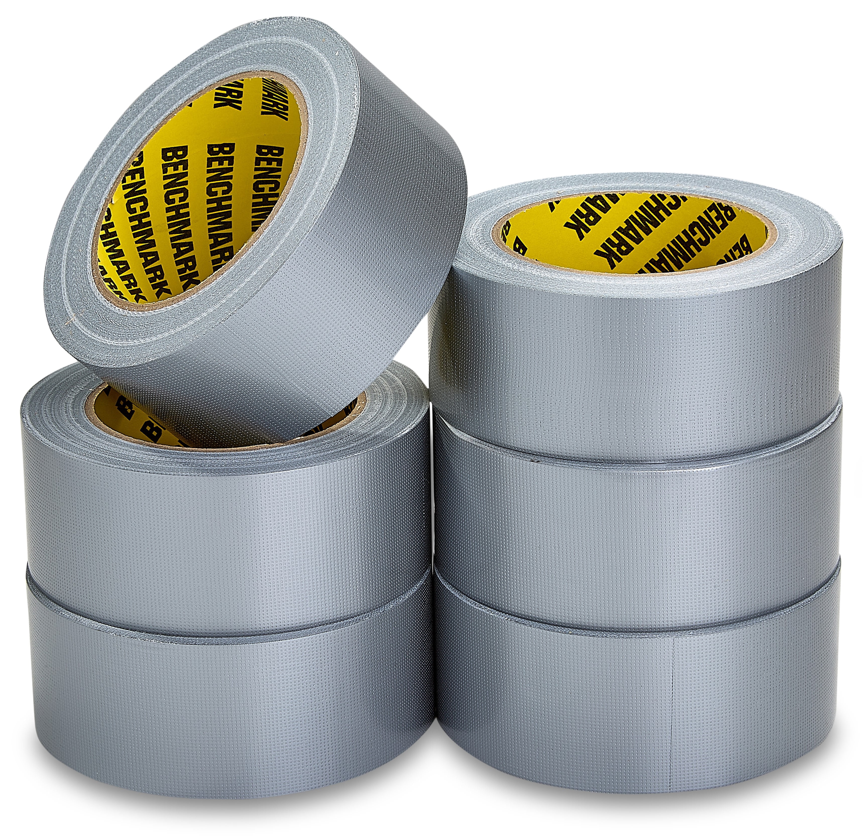 6 Pack of Grey Duct / Duck Tape (2 in x 90 ft/Roll) - Total of 540 Feet (180 Yards) - Heavy Duty - Tear by Hand Design - No Residue - Strong Yet Flexible - Great for Repairs of All Kinds