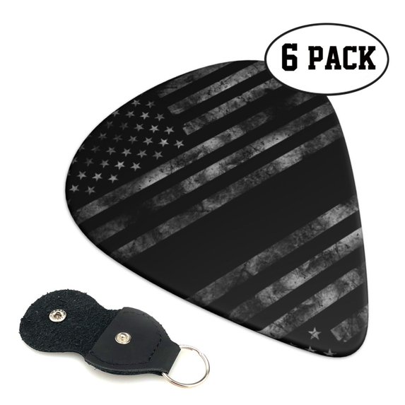 6 Pack Guitar Picks Plectrums America Us Flag Retro Guitar Pick Guitar Picks for Women Men Beginner Guitar Palyers