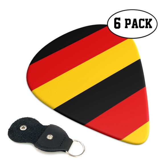 6 Pack Guitar Picks Plectrums German Flag Guitar Pick Guitar Picks for Women Men Beginner Guitar Palyers