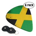 thumbnail image 1 of 6 Pack Guitar Picks Plectrums Jamaica Flag Jamaican Guitar Pick Guitar Picks for Women Men Beginner Guitar Palyers, 1 of 7