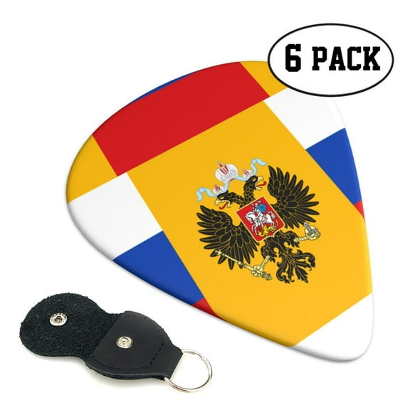 6 Pack Guitar Picks Plectrums New Russian Flag Guitar Pick Guitar Picks for Women Men Beginner Guitar Palyers