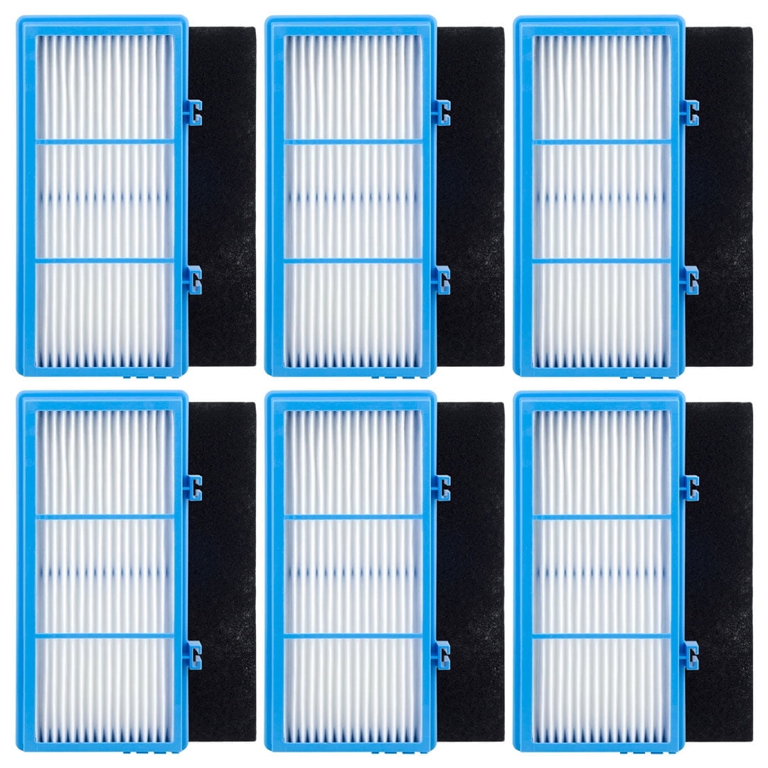 6 Pack HEPA Filters and Carbon Booster Sheets Replacement Parts HAPF30AT Compatible with Holmes AER1 Air Purifiers