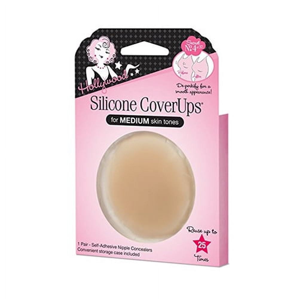 (6 Pack) HOLLYWOOD FASHION SECRETS Silicone CoverUps - Medium Skin Tones 