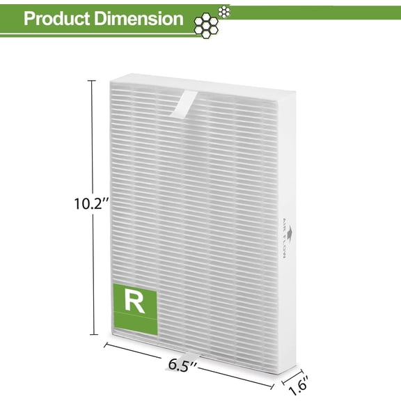 6 Pack HPA300 HEPA Replacement Filter R for HPA300 HPA200 HPA100 HPA090 Series Air Purifier