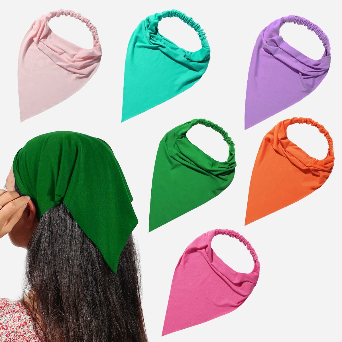 Head Bandana Head Scarf Hair Scarf For Women Elastic Hair Band Women B3H1