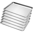 thumbnail image 1 of 6 Pack Half Size Baking Sheet Pan Aluminum Commercial Pan for Oven Freezer Bakery Hotel Restaurant 18" × 13", 1 of 9