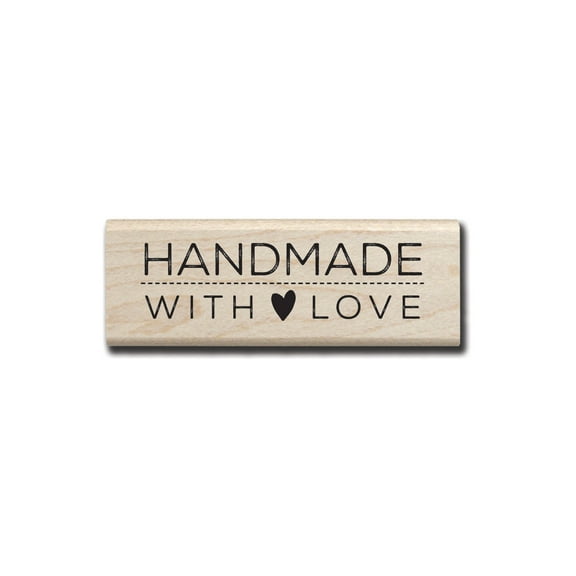 Hampton Art Handmade With Love Wood Stamp, 6 Pack