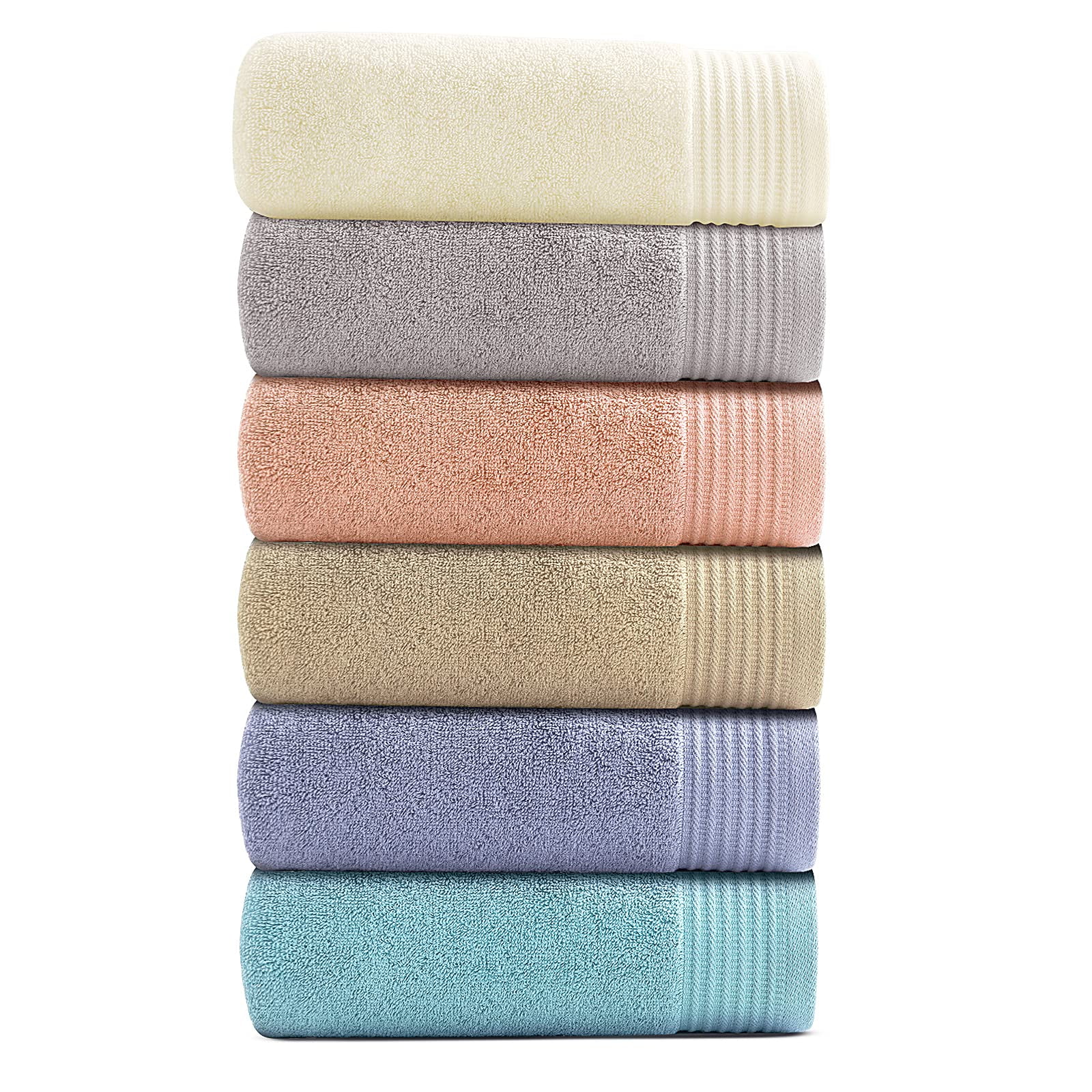 6 Pack Hand Towels for BathroomVANZAVANZU Premium Hand Towels Set (13×
