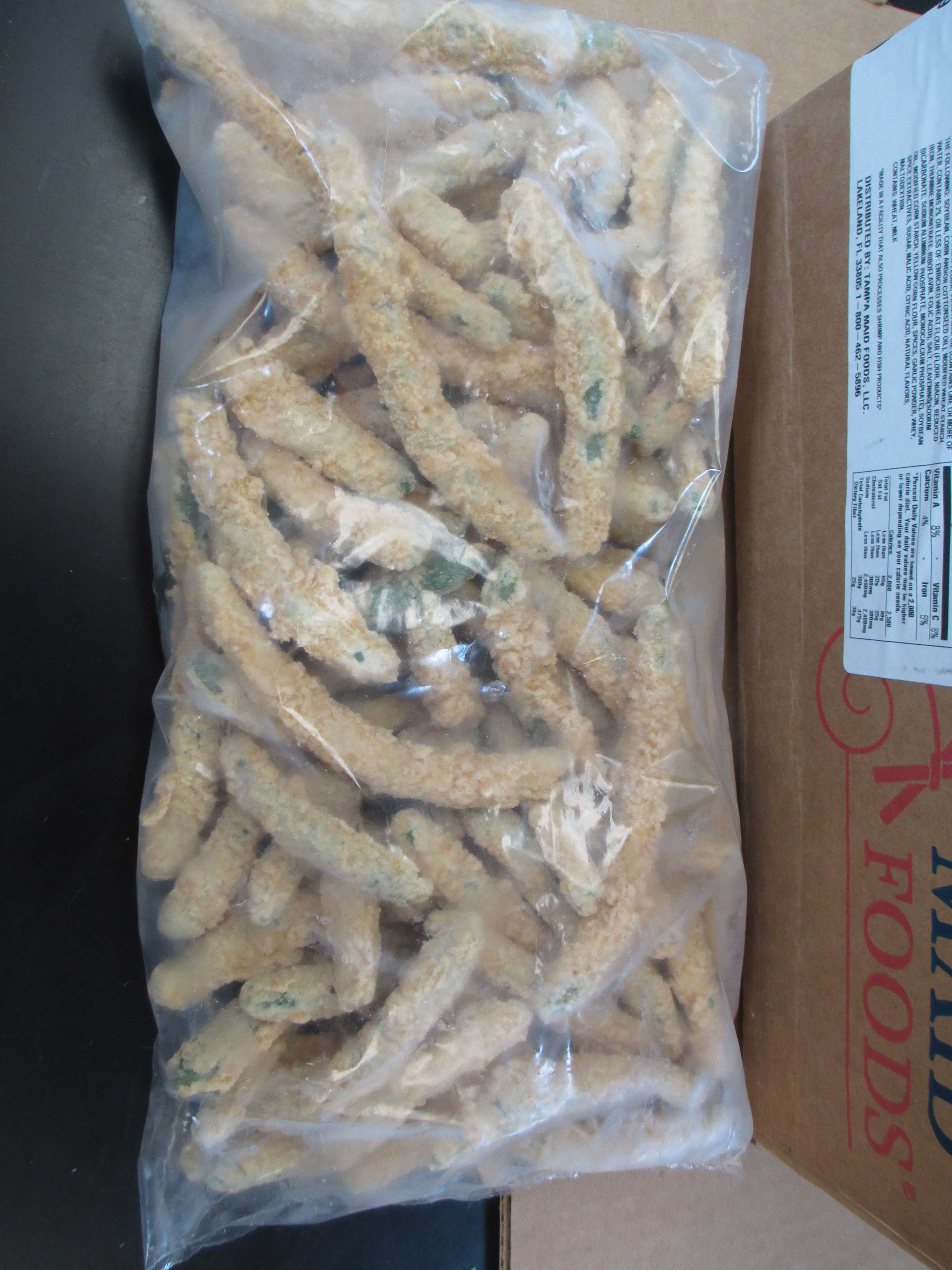 (6 Pack) Harvest Creations Dipt'n Dusted Spicy Green Bean, 2 Pounds Each