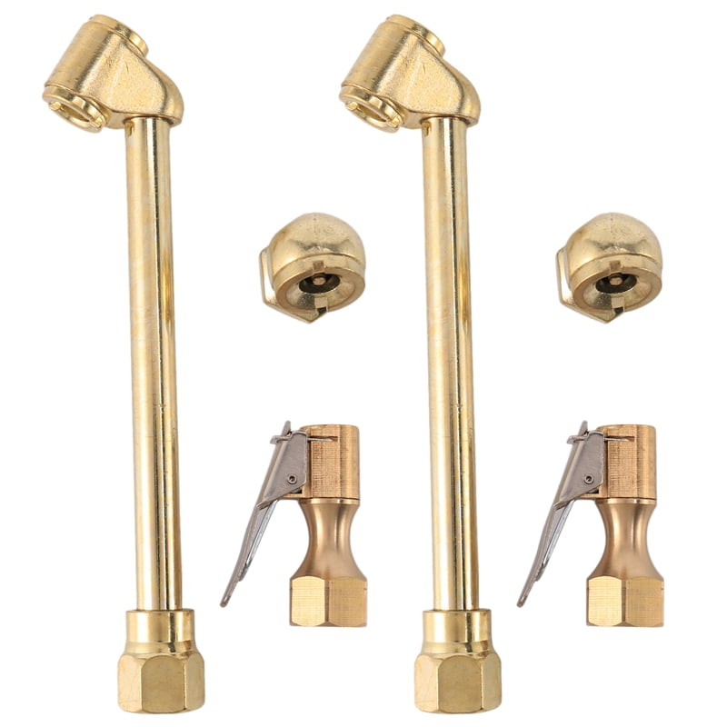 6 Pack Heavy Duty Brass Air Chuck Set, 1/4 Inch Brass Air Chuck for