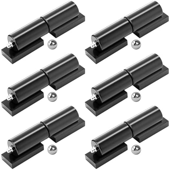 6 Pack Heavy Duty Gate Hinges 5 Inches 450 Lbs Capacity Black Welded Mount Barrel Gate Hinges for Swing Gates Trailer Ramps Fence Doors$$Tools & Hardware Other