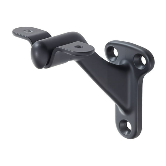 6 Pack Heavy Duty Handrail Brackets Flexible Angle Adjustment Easy Install Stair Railing Hardware Matte Black