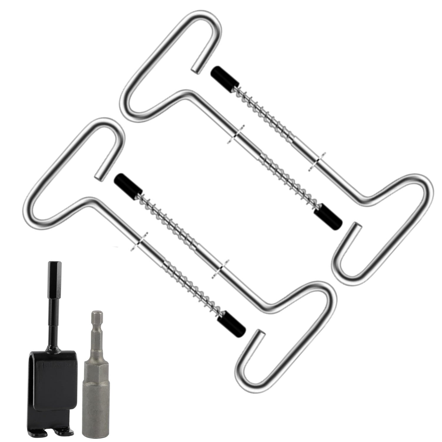 6 Pack Heavy Duty Ice Anchor Tool Kit for Ice Fishing Shelter,Includes ...