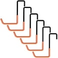 thumbnail image 1 of 6 Pack Heavy Duty Rafter Hooks S Shaped Hooks,Bike Hangers for Garage,for Hanging Tool Ladder Sports Equipment Garage Storage Organizer（Orange）, 1 of 3