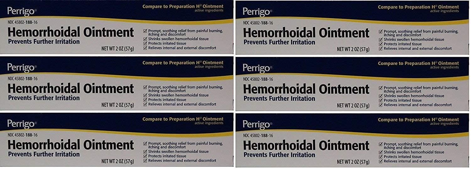 6 Pack - Hemorrhoidal Pain Relief Ointment 2 oz