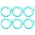thumbnail image 1 of 6 Pack High- Soft Nasal Oxygen Cannula, Green Tubing, 1 of 9
