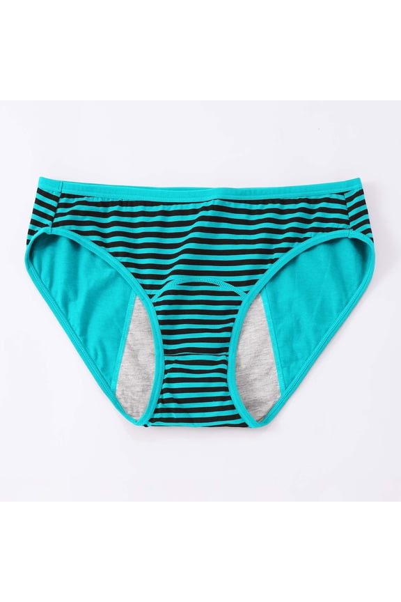 6 Pack High Waisted Underwear for Women Period 3 Layer Leakproof Period Comfort Flex Fit Bikini