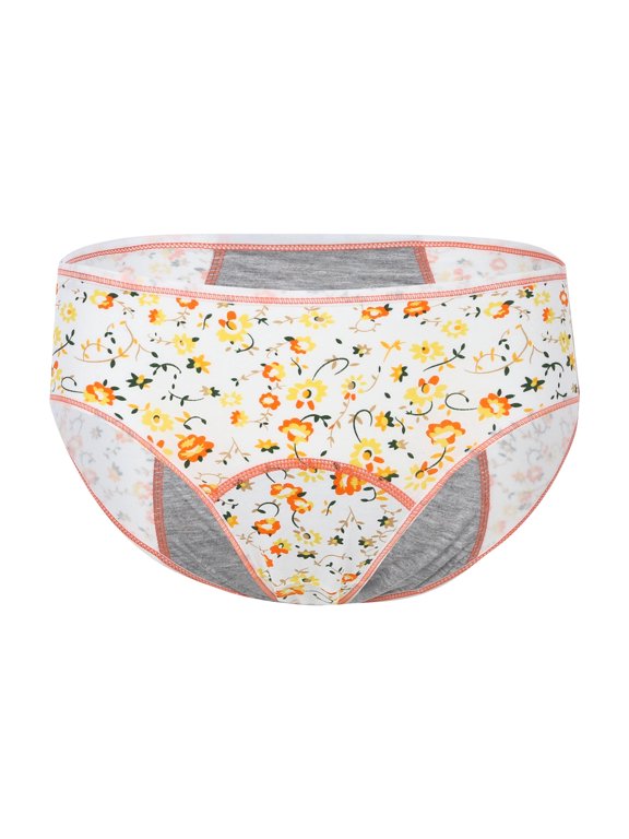 6 Pack High Waisted Underwear for Women Teen Protective Leak Proof Heavy Postpartum Breathable Briefs