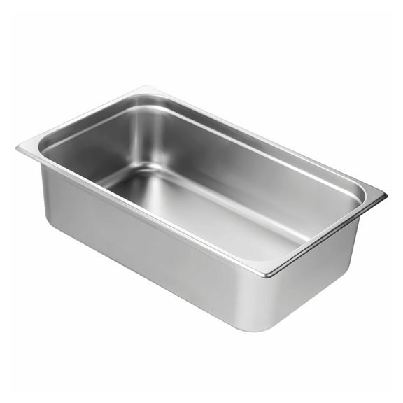 6 Pack Hotel Pans Full Size - Stainless Steel Restaurant Pans 6 Inch Deep - Anti-Jam Table Pans for Catering, Food Storage, Industrial Use