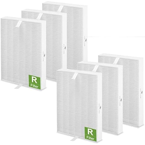 6 Pack Hpa300 HEPA Replacement Filter R for Honeywell HPA300 HPA200 HPA100 HPA090 Series Air Purifier, Compared to HRF-R3 HRF-R2 HRF-R1
