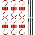 thumbnail image 1 of 6 Pack Hummingbird Feeder，Moat for Hummingbird Oriole Feeder: Accessory Hooks with 6 Clean Brushes,Ant Guard in Nectar Feeder for Outdoors(Red), 1 of 7