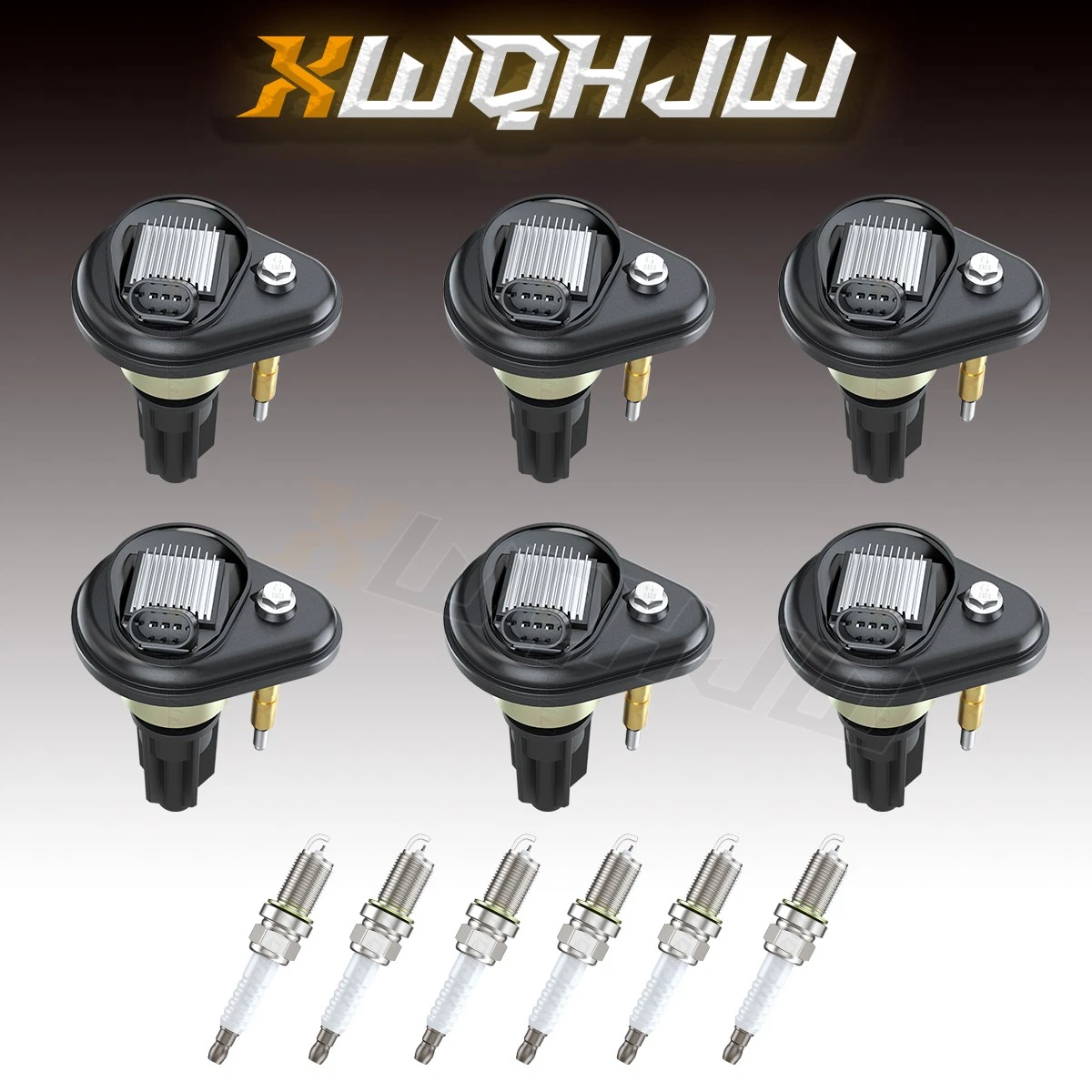 6 Pack Ignition Coils and 6 Iridium Spark Plugs Kit For 2004-2005 Buick Rainier 4.2L l6