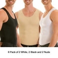thumbnail image 1 of 6-Pack Insta Slim Compression Muscle Tank MS0006, 1 of 21