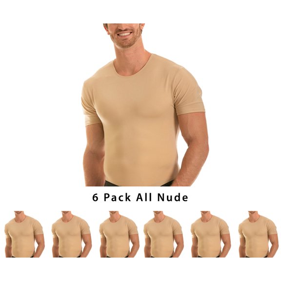 6-Pack Insta Slim Compression Crew Neck TS0006