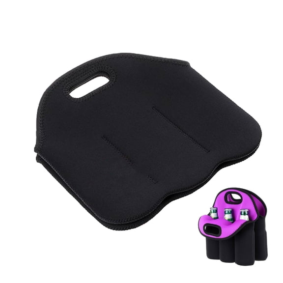 6 Pack Insulated Beverage Carrier Beer Bottle Can Holder for 12oz/330ml Bottles Camping Bottle Holder Beer