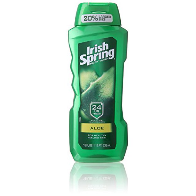 6Pack Irish Spring Body Wash, Aloe, 18 oz. (Set of 6)