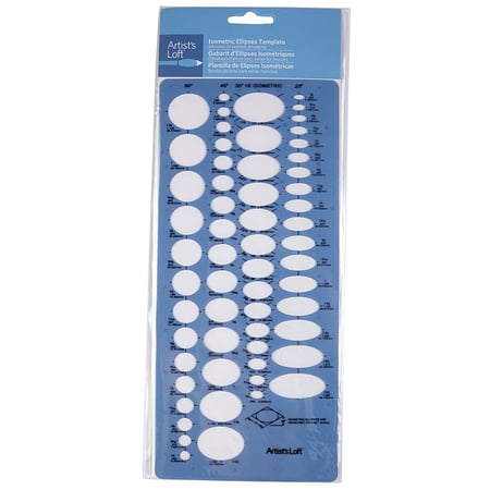 Artist's Loft Isometric Ellipses Template, 6 Pack