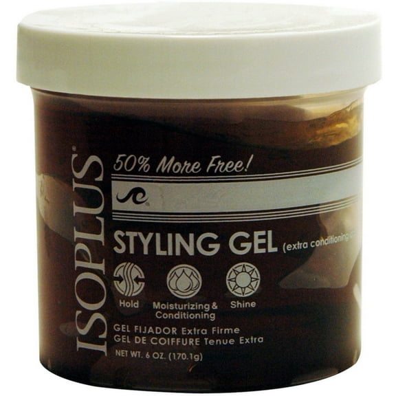 6 Pack - Isoplus Styling Gel Extra Conditioning Dark, 6 oz