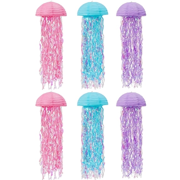 Colorful Sprinkle Paper Tressify, Jellyfish Paper Lanterns, Colorful Hanging Decor, 31
