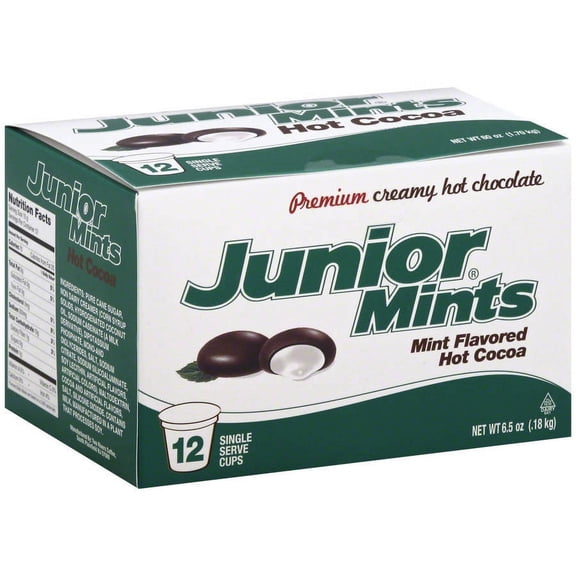 Junior Mints Mint Flavored Hot Cocoa, 12 ct, (Pack of 6)