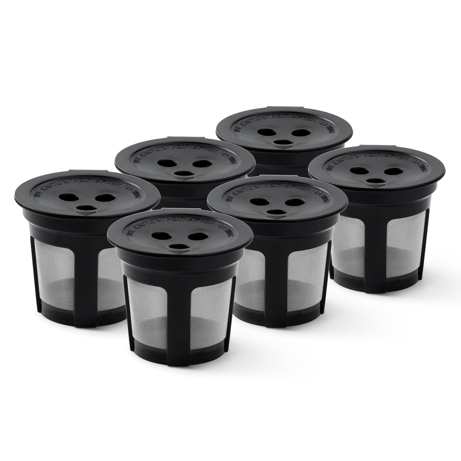 6 Pack K Cup Reusable Pods for Ninja Dual Brew Coffee Maker, Reusable K