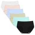 thumbnail image 1 of 6-Pack Kid Teen Girls Underwear Cotton Seamless Panties Briefs Breathable Comfortable Briefs Undies, 1 of 9