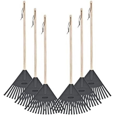6 Pack Kids Rake, Grey
