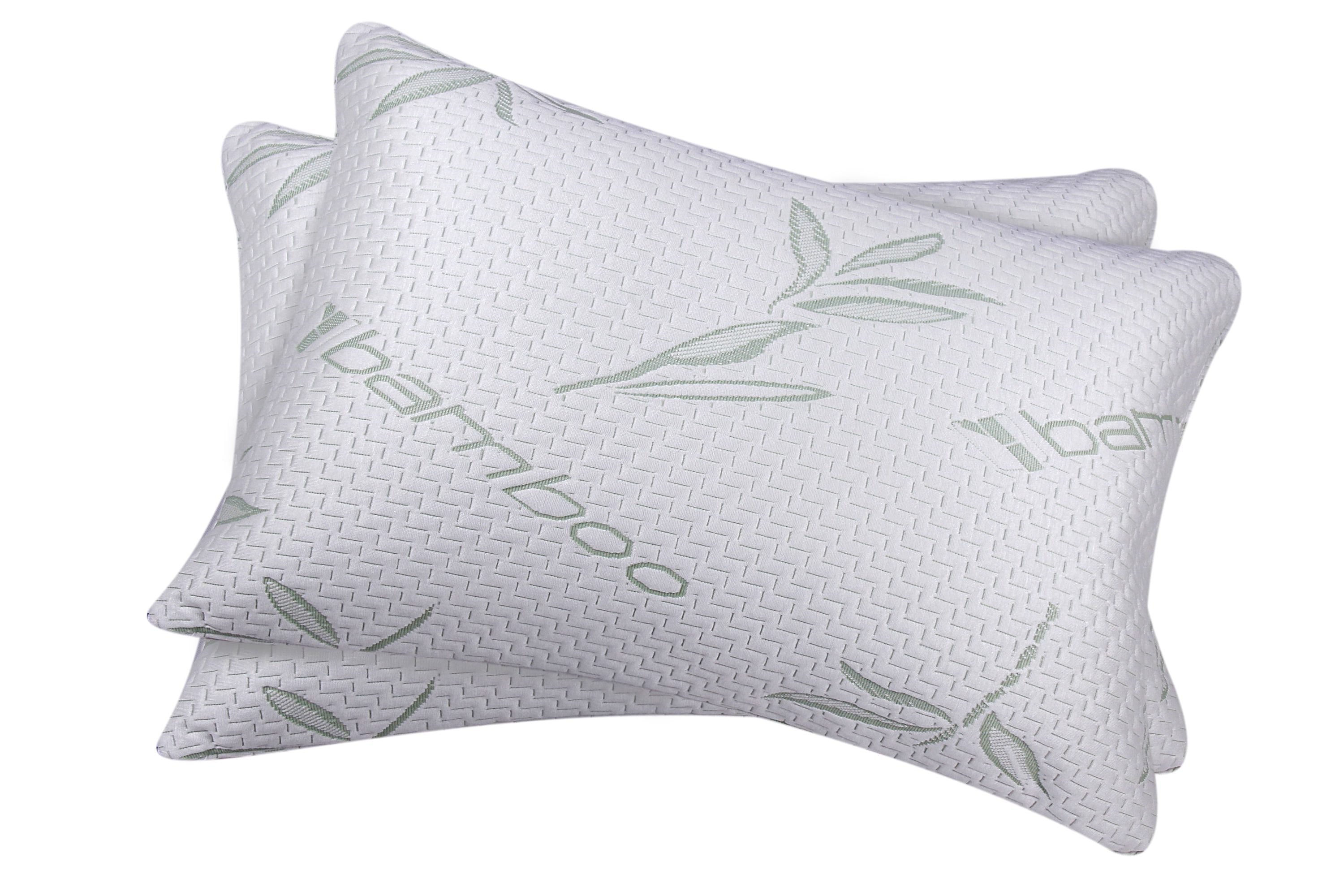 6 Pack King Size Hypoallergenic Memory Foam Bamboo Bed Pillows