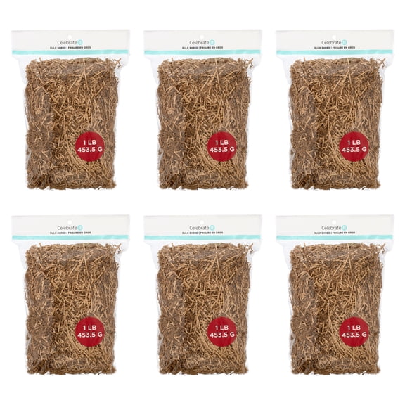 6 Pack: Kraft Paper Shreds by Celebrate It - 1lb.