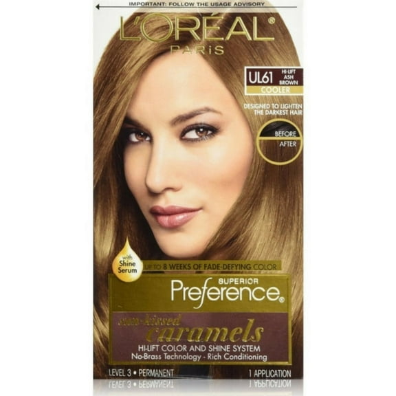 6 Pack - L'Oreal Superior Preference UL61 Ultra Light Ash Brown (Cooler) 1 Each