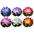 thumbnail image 1 of 6-Pack LED Floating Water Lights - Solar-Powered Pool Decorations with Flickering Flame Effect - Waterproof Garden Pond Lights for Outdoor Decoration, 1 of 7